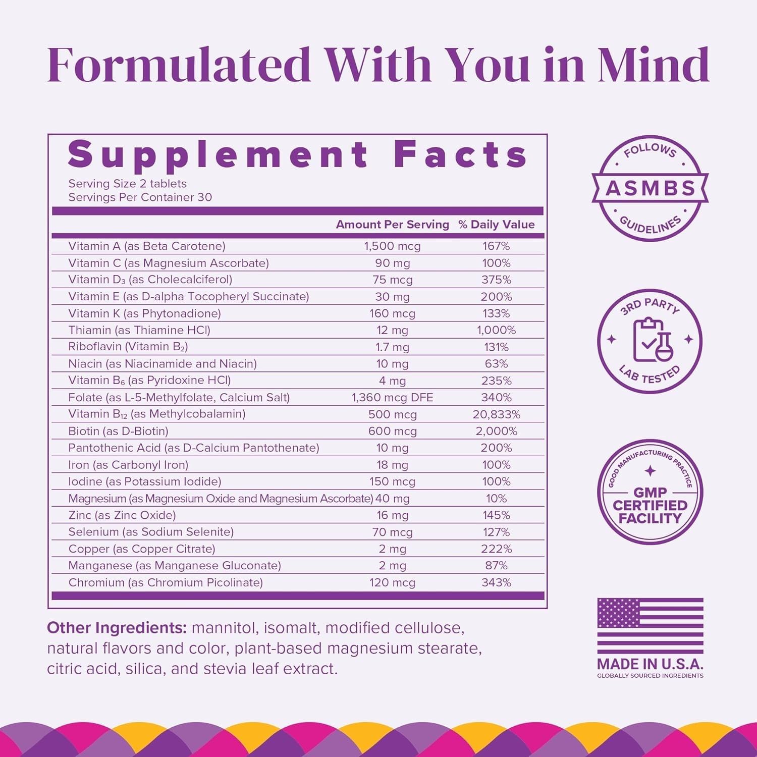 BariMelts Bariatric Multivitamin with Iron