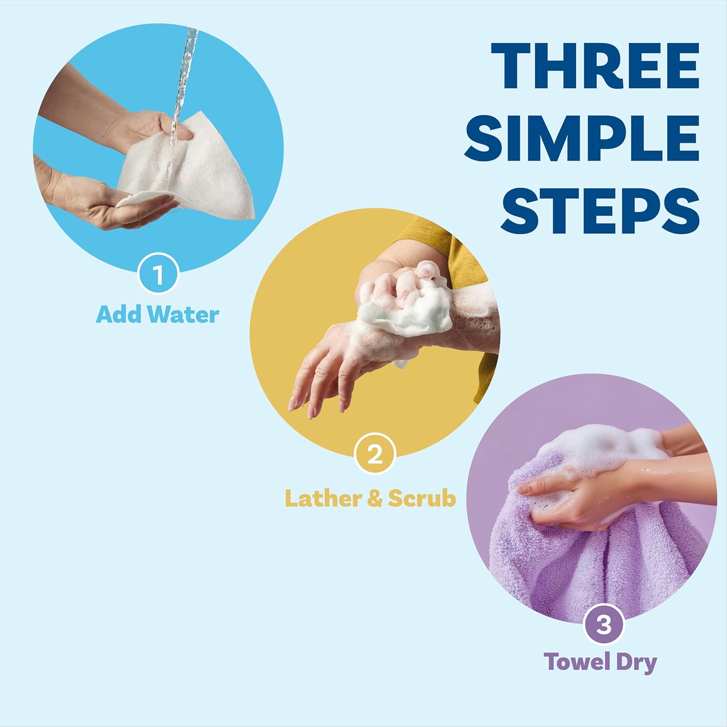 Scrubzz Disposable No Rinse Bathing Wipes - All-in-1 Single Use Shower Wipes