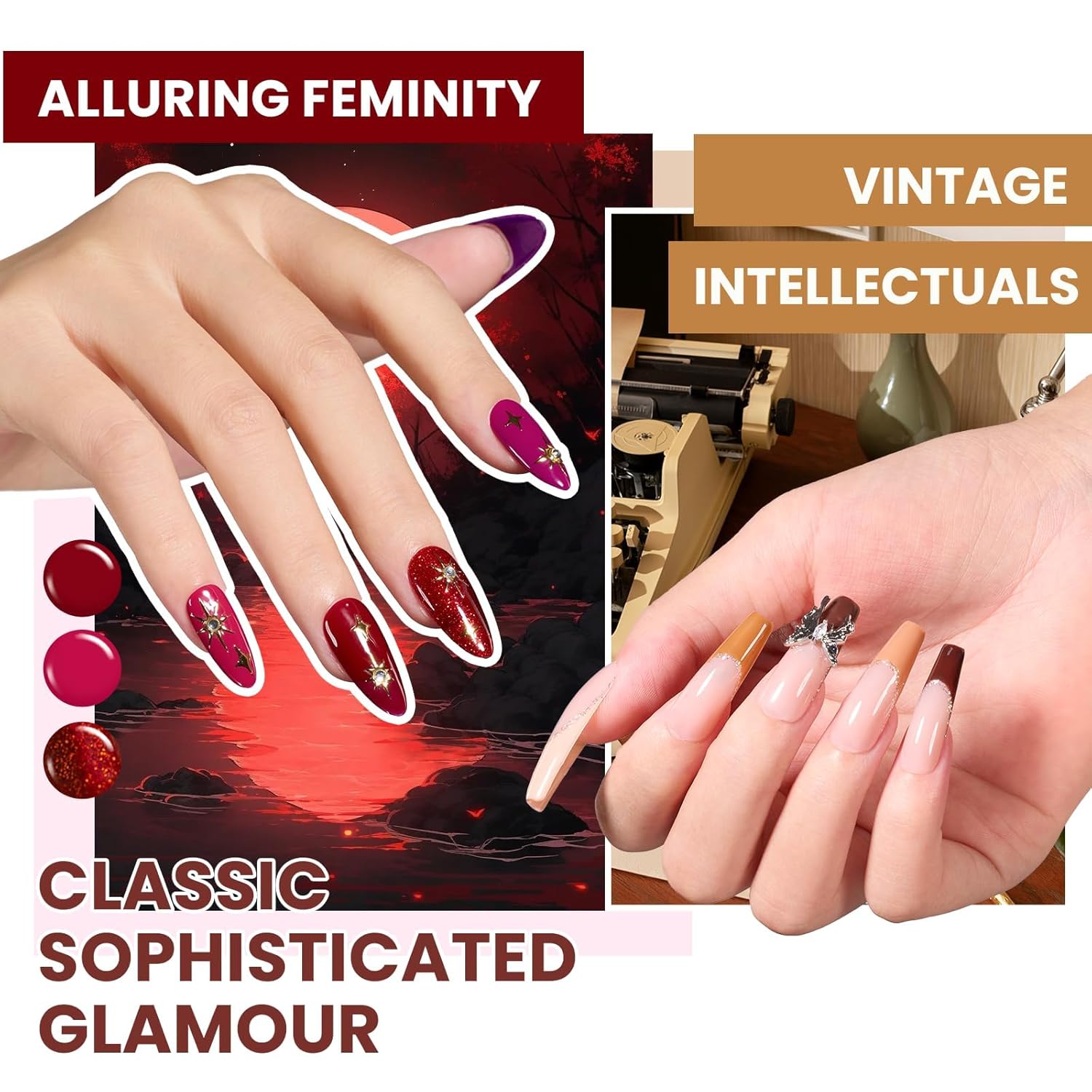 Beetles 110 PCS Gel Nail Polish Set 100 Colors Infinite Inspiration Gift Spree All Season Red Brown Green Black Gel Polish with 5Pcs Base Top Coat Soak off UV Gel for Manicure Lovers DIY at Home