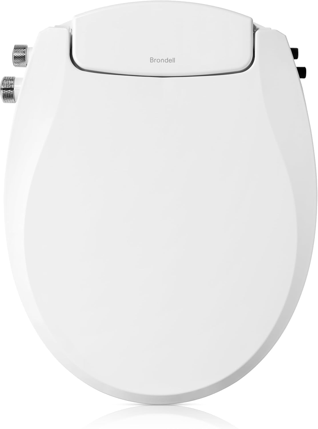 Brondell Bidet Toilet Seat Non-Electric Swash Seat Fits Round Toilets White ‚Äì Dual Nozzle System Ambient Water Temperature ‚Äì Bidet with Easy Installation