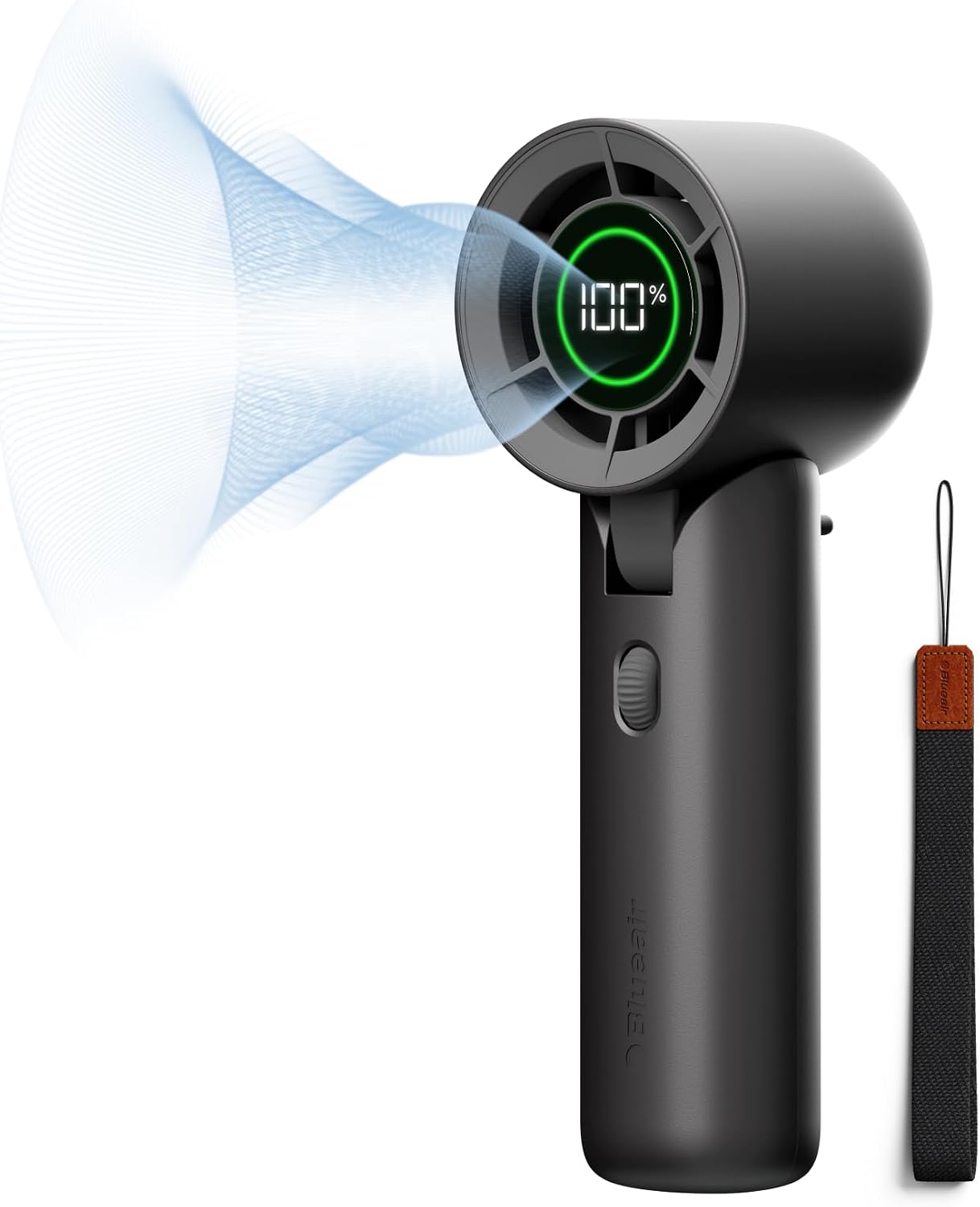 BLUEAIR AlwaysCool Portable Handheld Fan F7, 36H Battery, Quiet Personal Cooling with Strong Airflow, USB-C Rechargeable, Compact Travel & Desk Fan, White