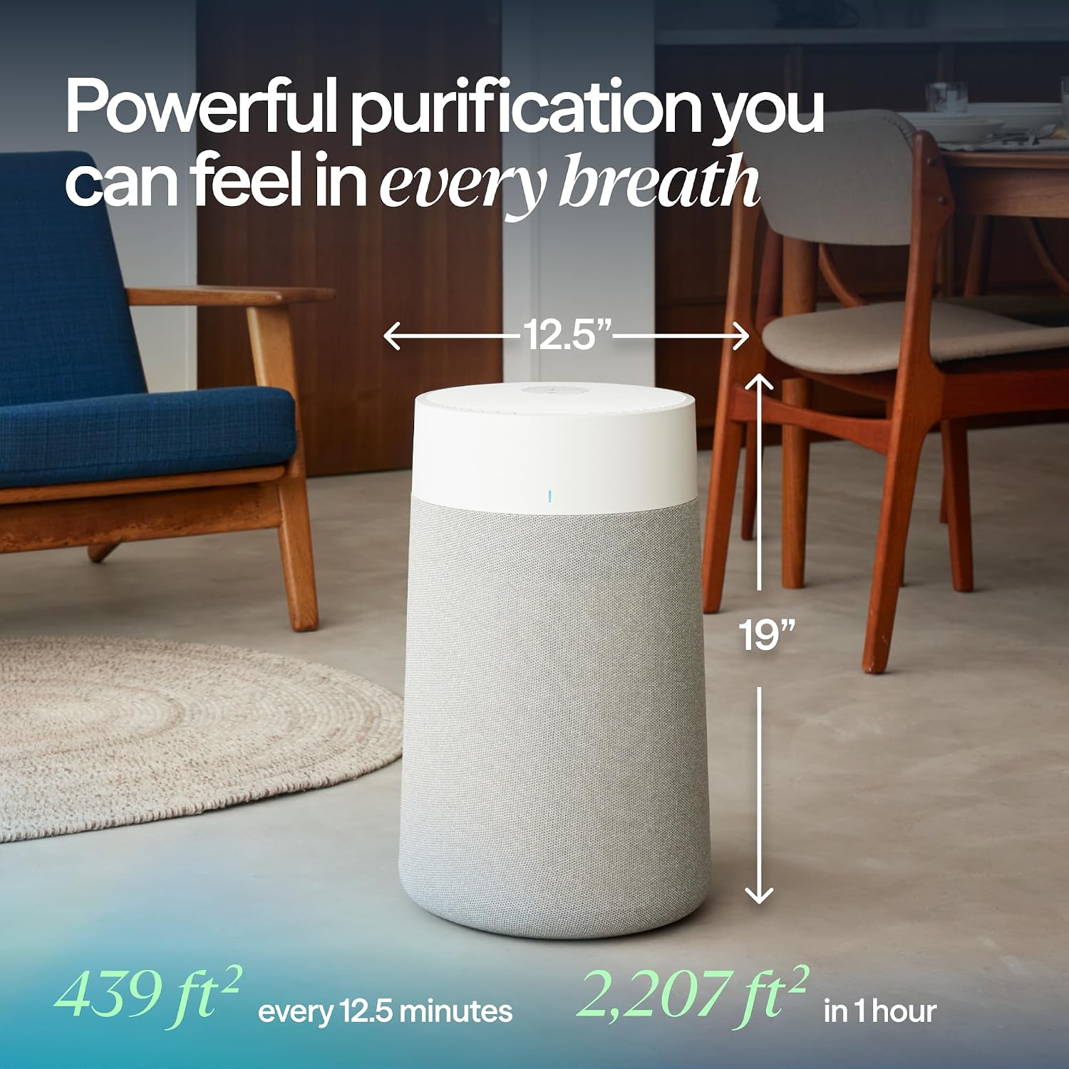 BLUEAIR Air Purifiers for Home up to 2,107 Ft², Blue 311i Max
