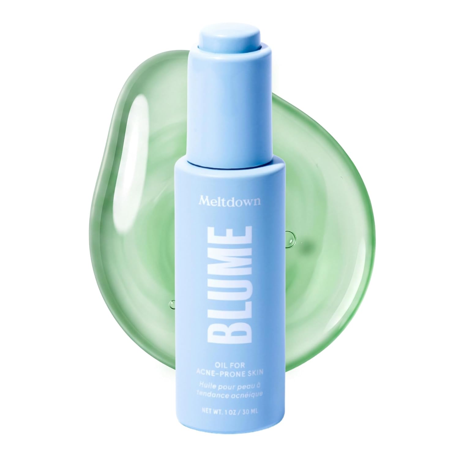Blume Meltdown - Blue Tansy Face Oil - Acne Treatment + Pore Minimizer - Skin-Smoothing Face Serum with Black Cumin Seed & Rosehip Oil - Helps Calm Redness and Improve Texture (1 Fl oz)