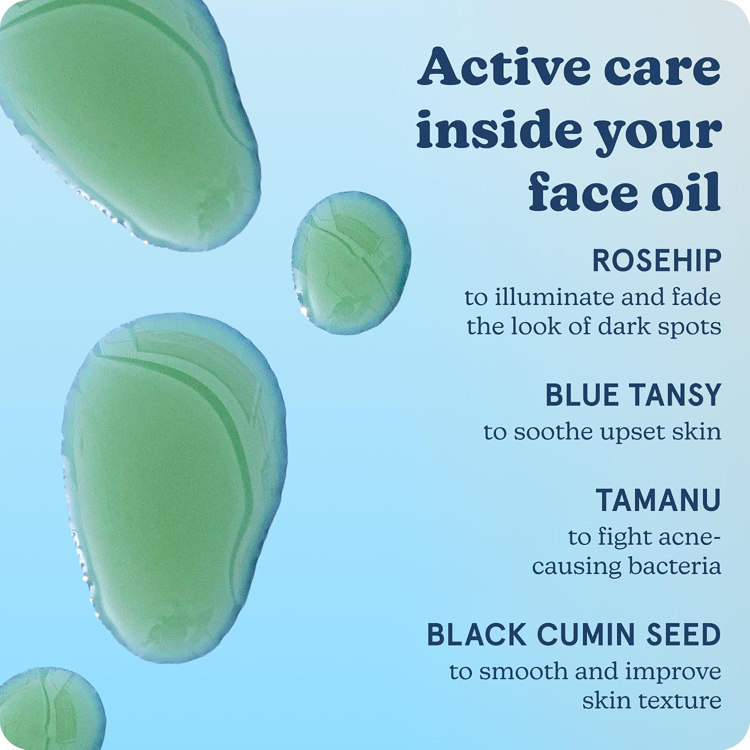 Blume Meltdown - Blue Tansy Face Oil - Acne Treatment + Pore Minimizer - Skin-Smoothing Face Serum with Black Cumin Seed & Rosehip Oil - Helps Calm Redness and Improve Texture (1 Fl oz)