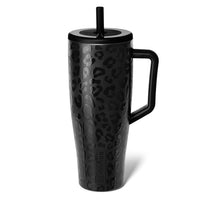 Br√ºMate Era 40 oz Tumbler with Handle & Straw | 100% Leakproof Insulated Water Bottle Tumbler with Lid & Flexible SoftSip Straw | Made of Stainless Steel | Cup Holder Friendly | 40oz (Onyx Leopard)