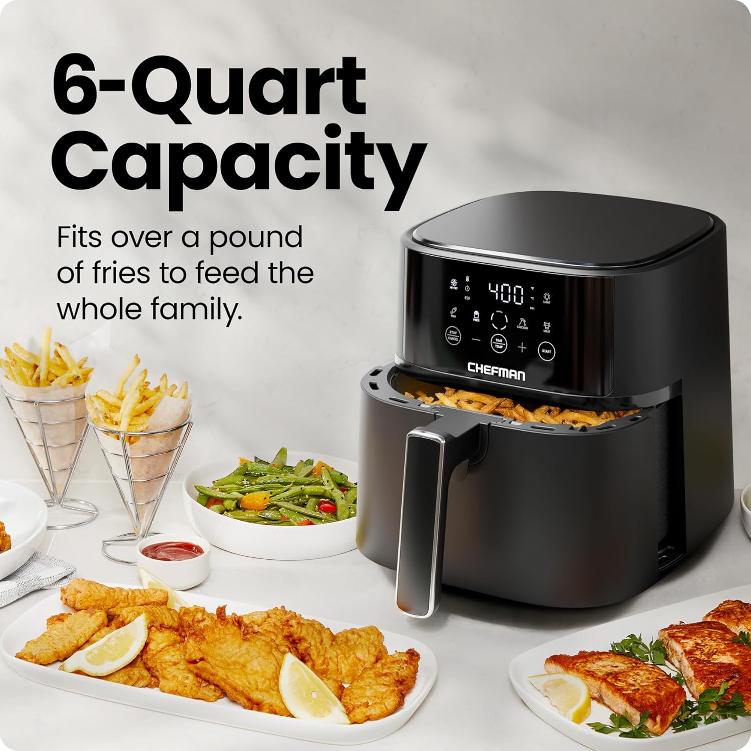 Chefman Air Fryer – 4 QT Compact Airfryer for Quick & Easy Meals in Minutes