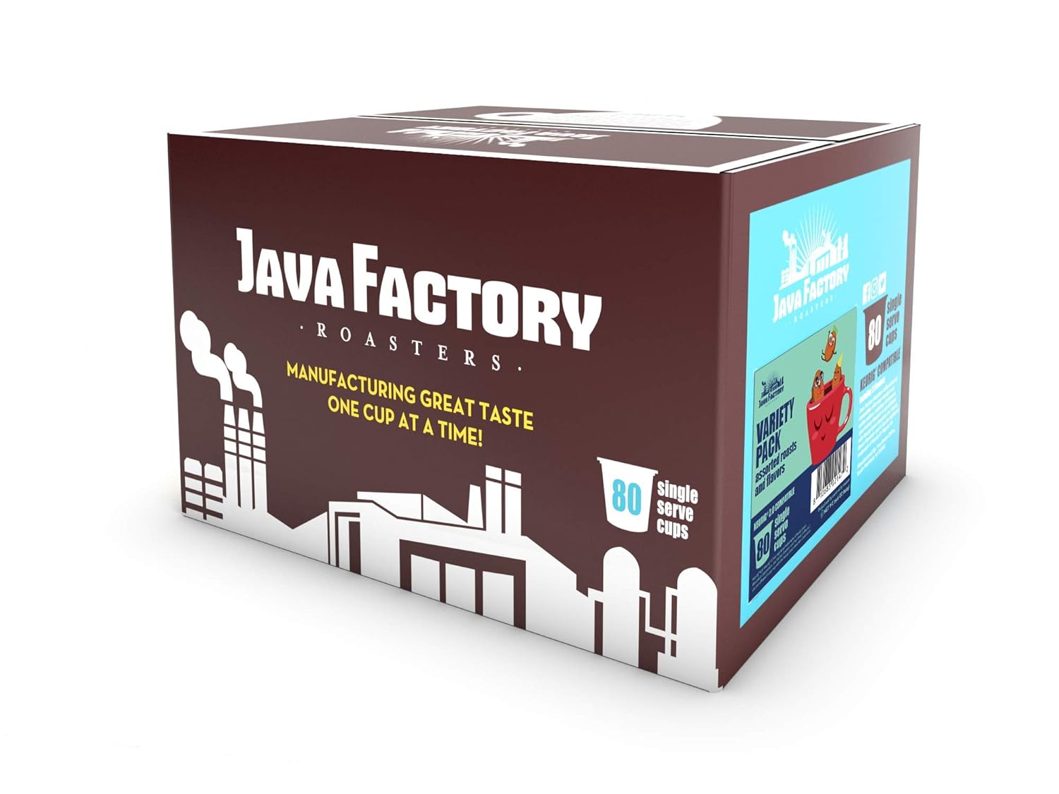 Java Factory Coffee Pods Compatible with K Cup Brewers Including 2.0