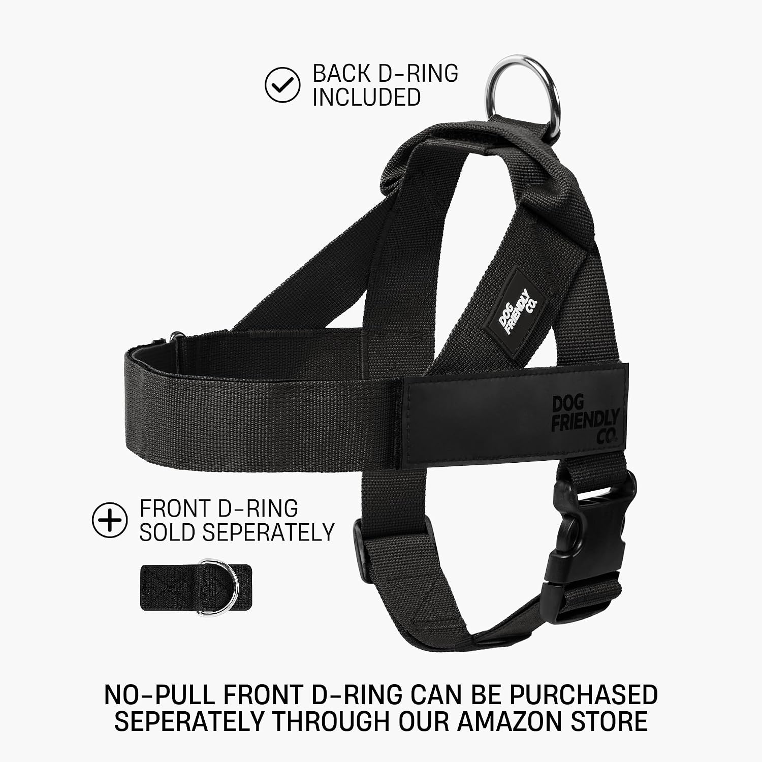 Dog Friendly Co. Dog Harness for Small Dogs (Hi-Vis Orange Extra Small)
