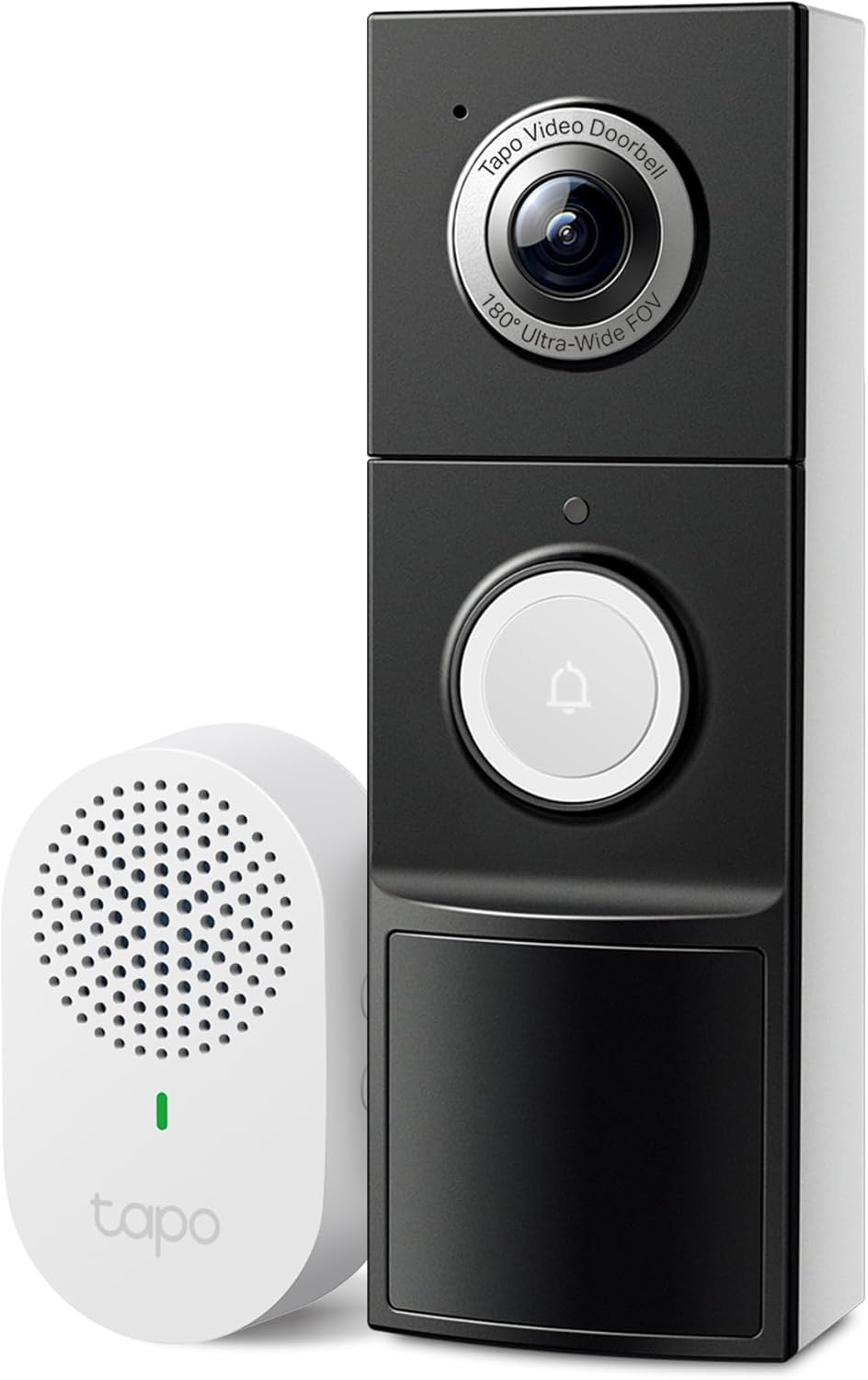 Tapo 2K+ Wired or Battery Powered Smart Video Doorbell with Chime