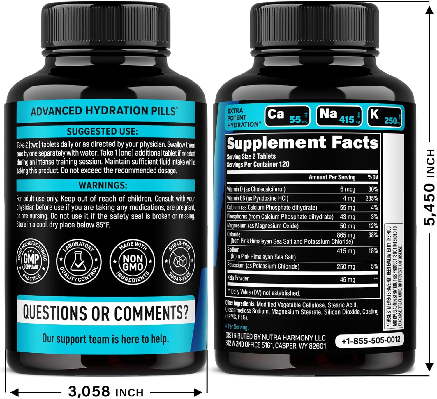 Nutra Harmony Electrolyte Tablets with Magnesium