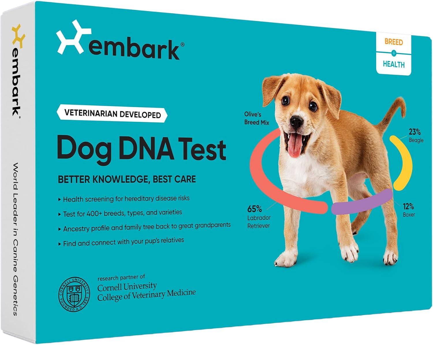 Embark Breed & Health Dog DNA Test – 400+ Breeds, 270+ Health Risks