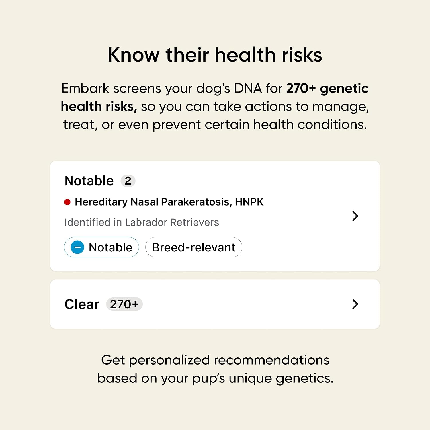 Embark Breed & Health Dog DNA Test – 400+ Breeds, 270+ Health Risks