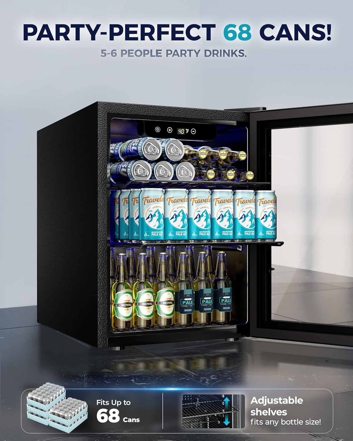 EUHOMY Beverage Refrigerator Cooler