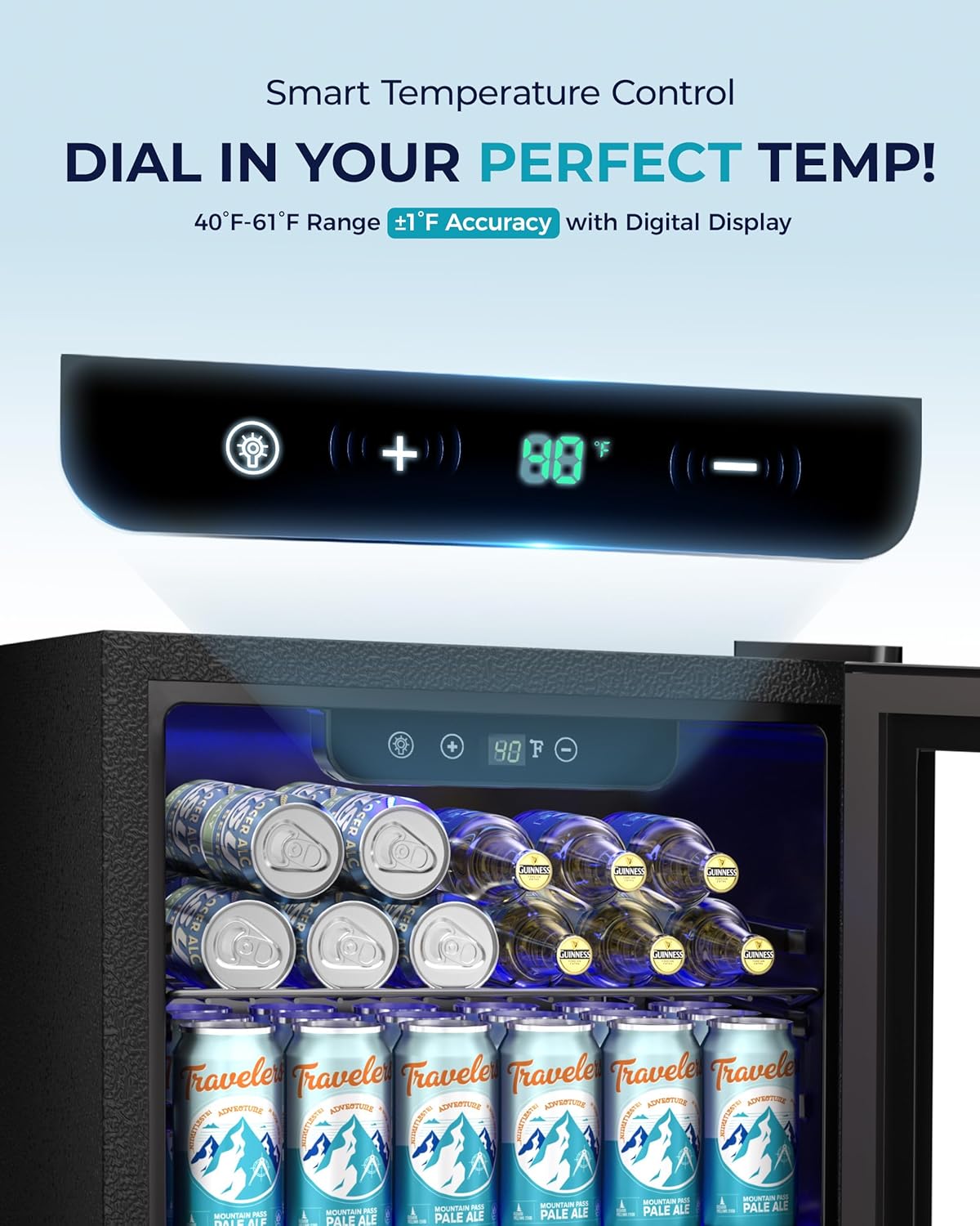 EUHOMY Beverage Refrigerator Cooler