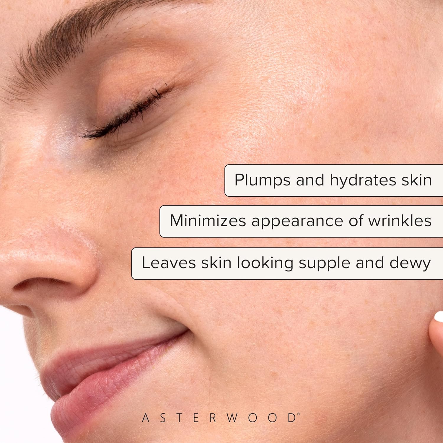 Asterwood Pure Hyaluronic Acid Serum for Face - Plumping, Anti-Aging, Hydrating - Fragrance-Free - 8 Fl Oz