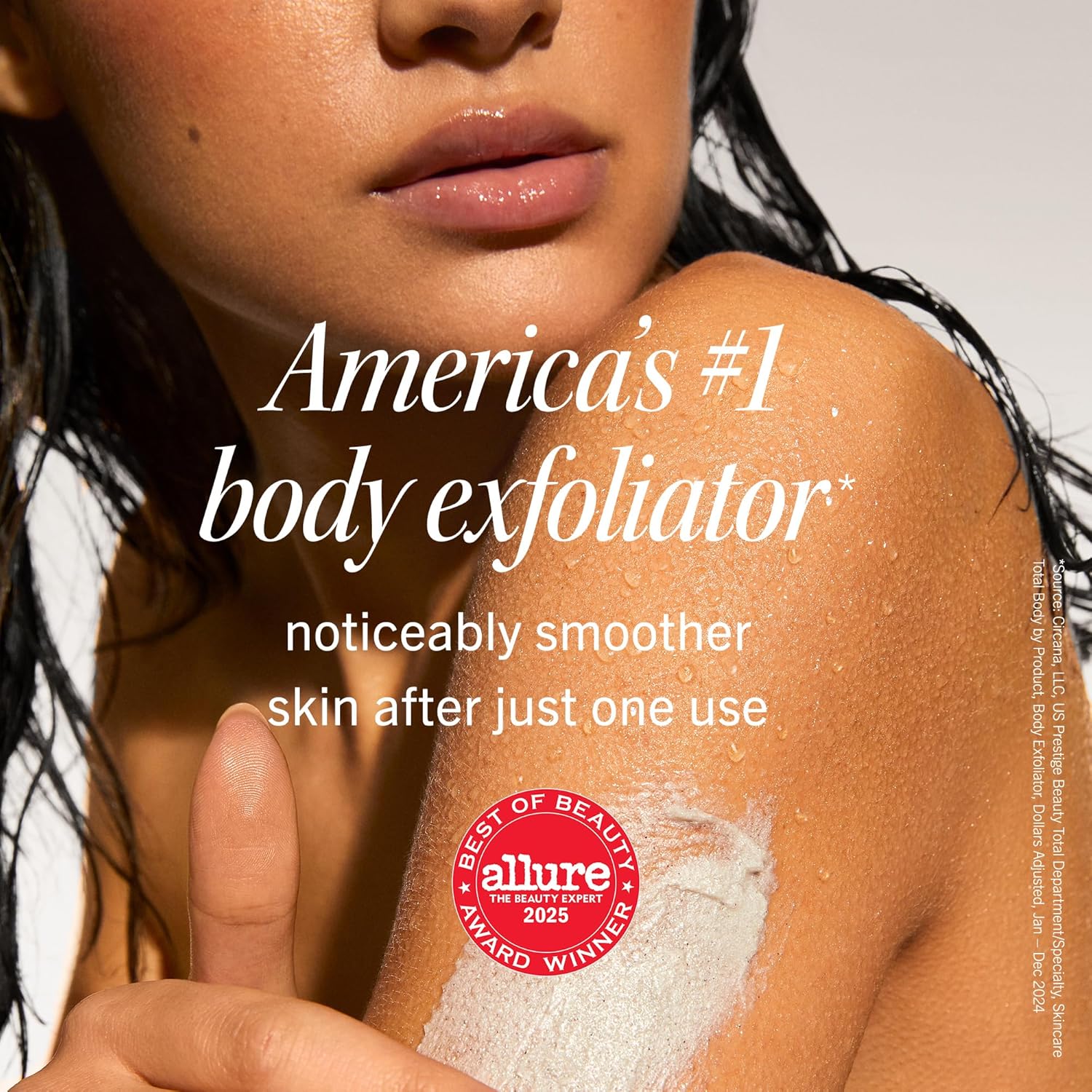 First Aid Beauty - KP Bump Eraser Body Scrub with 10% AHA Keratosis Pilaris Skin Exfoliater with Glycolic and Lactic acids Helps Reduce Chicken Skin Bumps Safe for Sensitive Skin 8 oz + Bonus 2ct