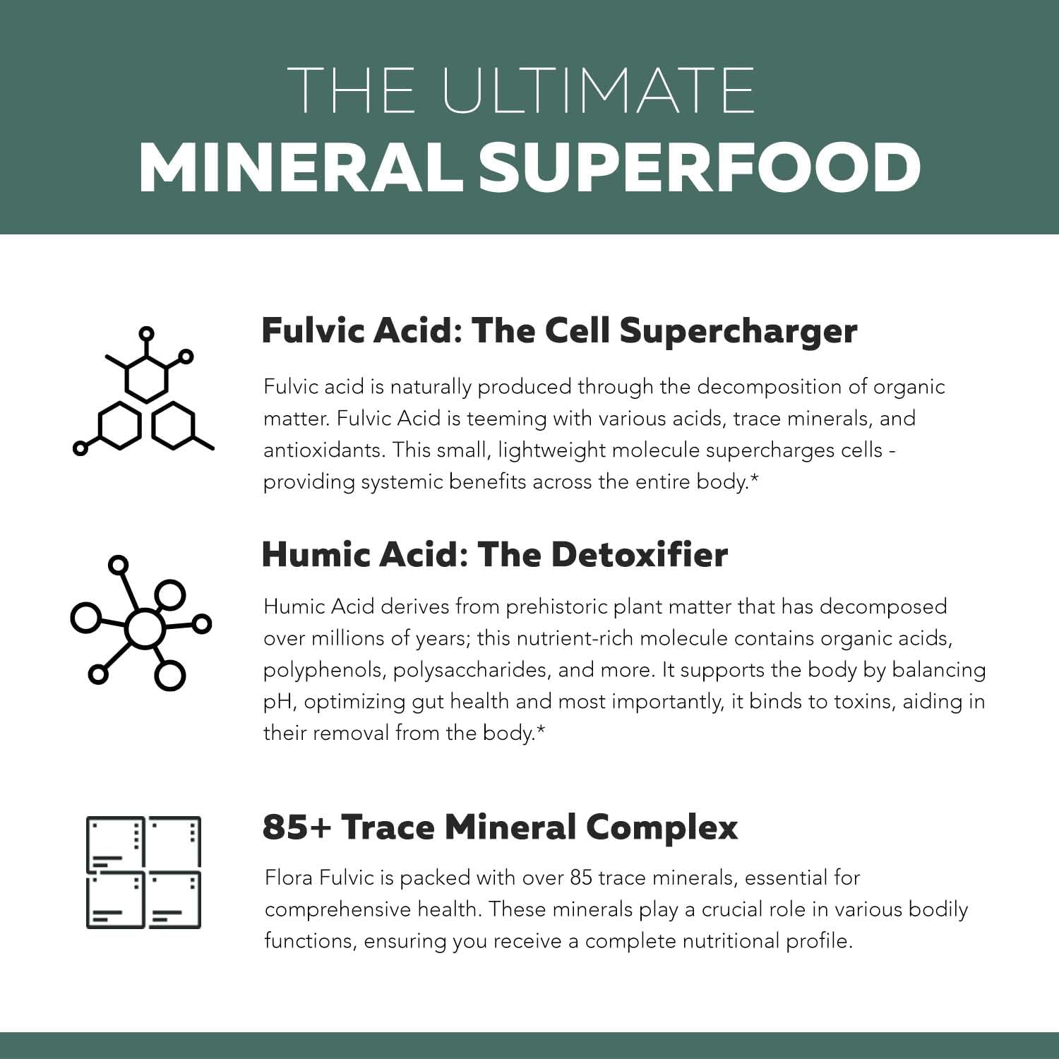Flora Fulvic | Fulvic Acid + Humic Acid Complex – 550 mg