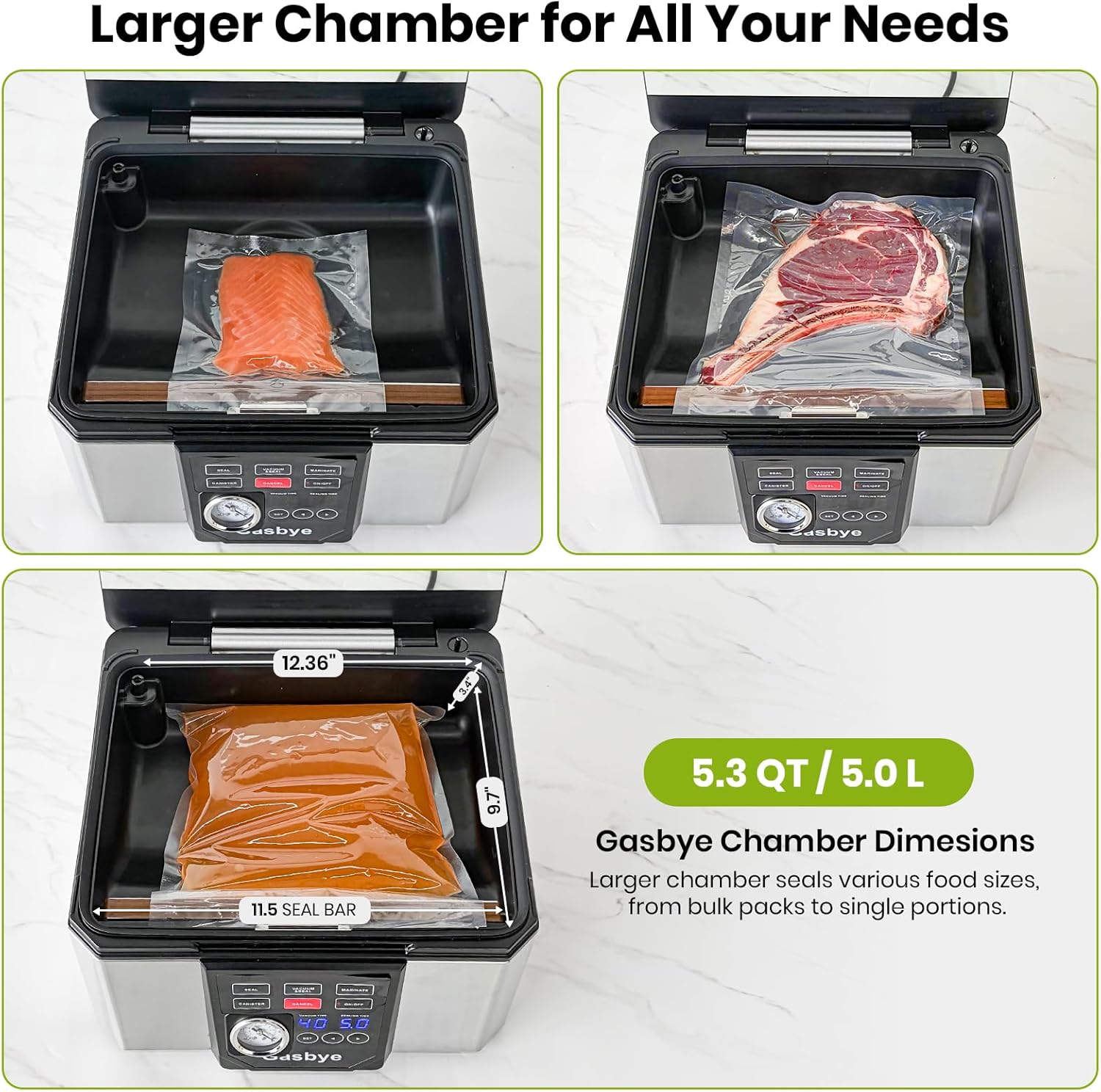 Gasbye Chamber Vacuum Sealer