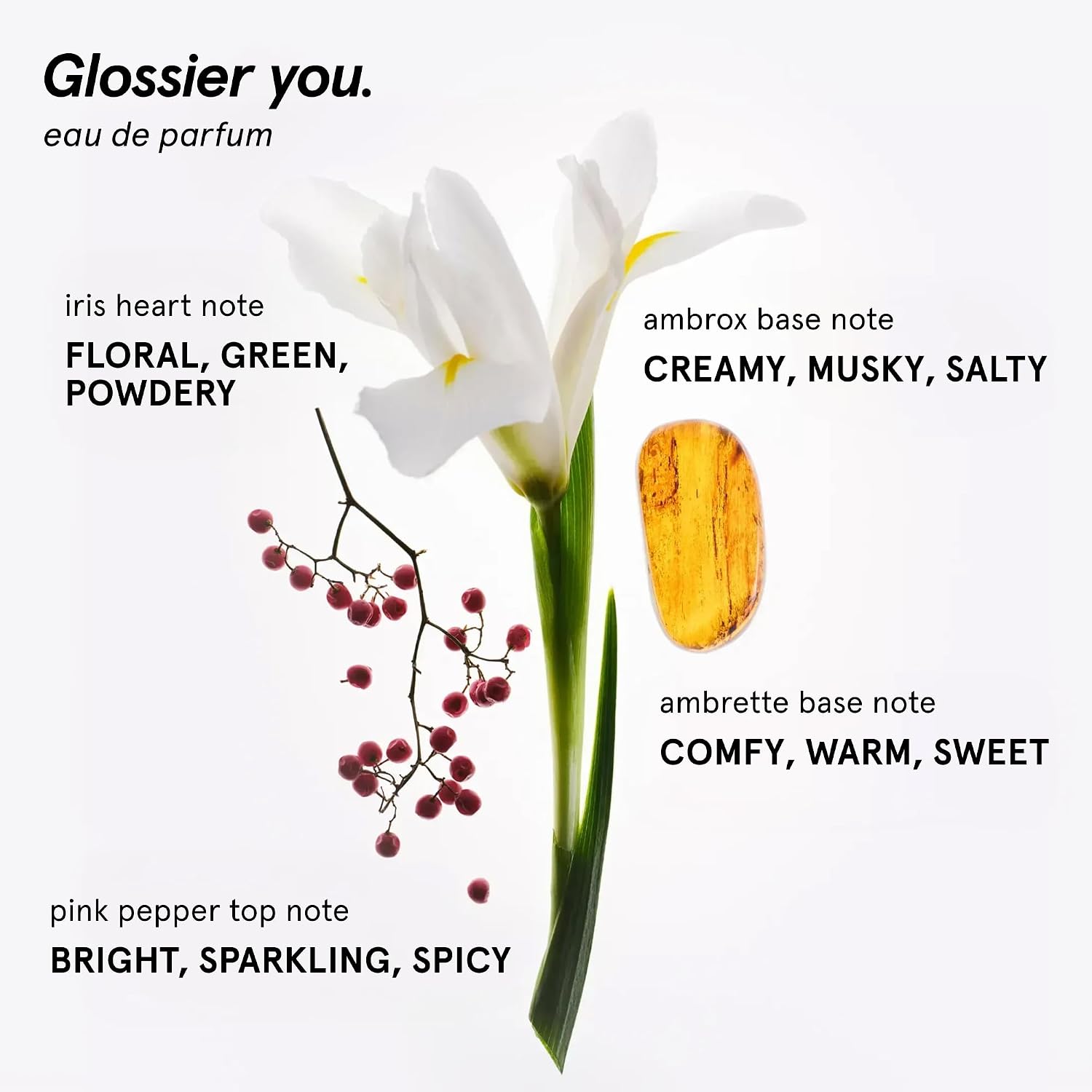 Glossier You Eau de Parfum, Unisex Skin-Scent Enhancer, 50 ml