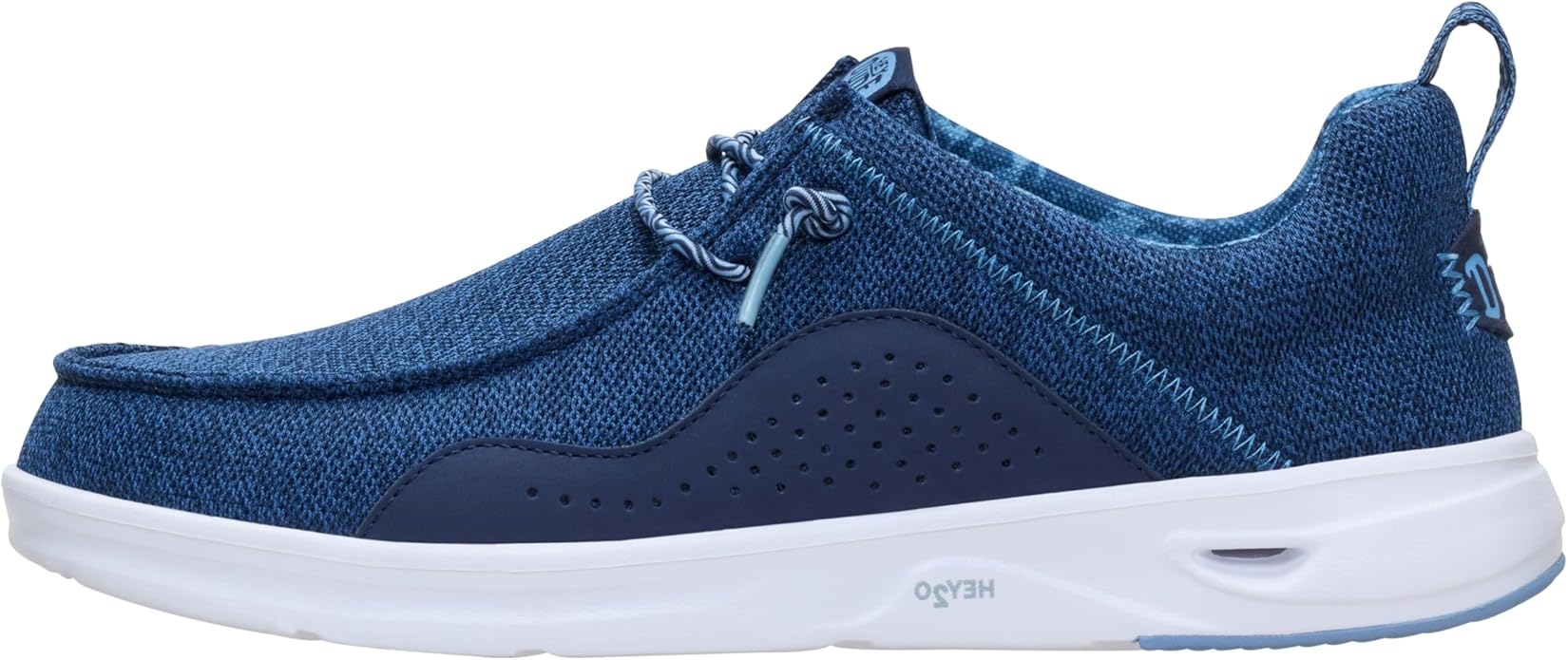 HEYDUDE Men‚Äôs Wally Hey2O Mesh Slip On Shoes Navy Blazer/White Size 14 | Lightweight Comfort for Beach Days Travel and Everyday Wear