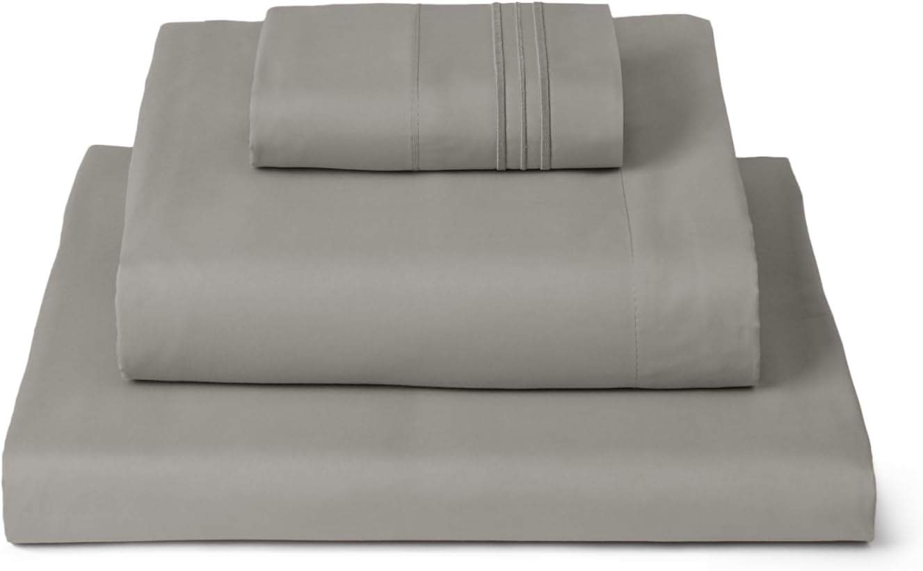 Mellanni Full Sheets Set - 4 PC Iconic Collection Bedding - Hotel Luxury Extra Soft Cooling Bed Sheets - Wrinkle Fade Stain Resistant (Full Taupe)