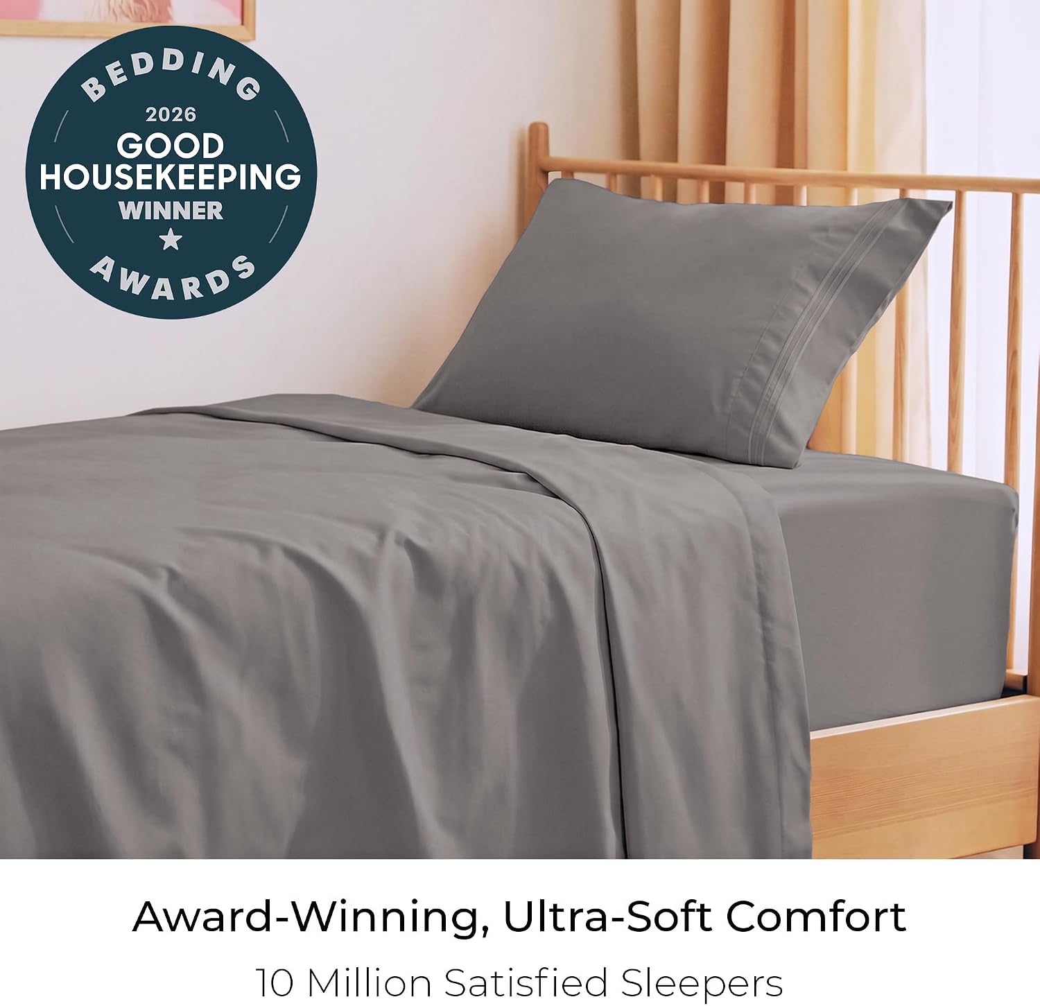 Mellanni Full Sheets Set - 4 PC Iconic Collection Bedding - Hotel Luxury Extra Soft Cooling Bed Sheets - Wrinkle Fade Stain Resistant (Full Taupe)