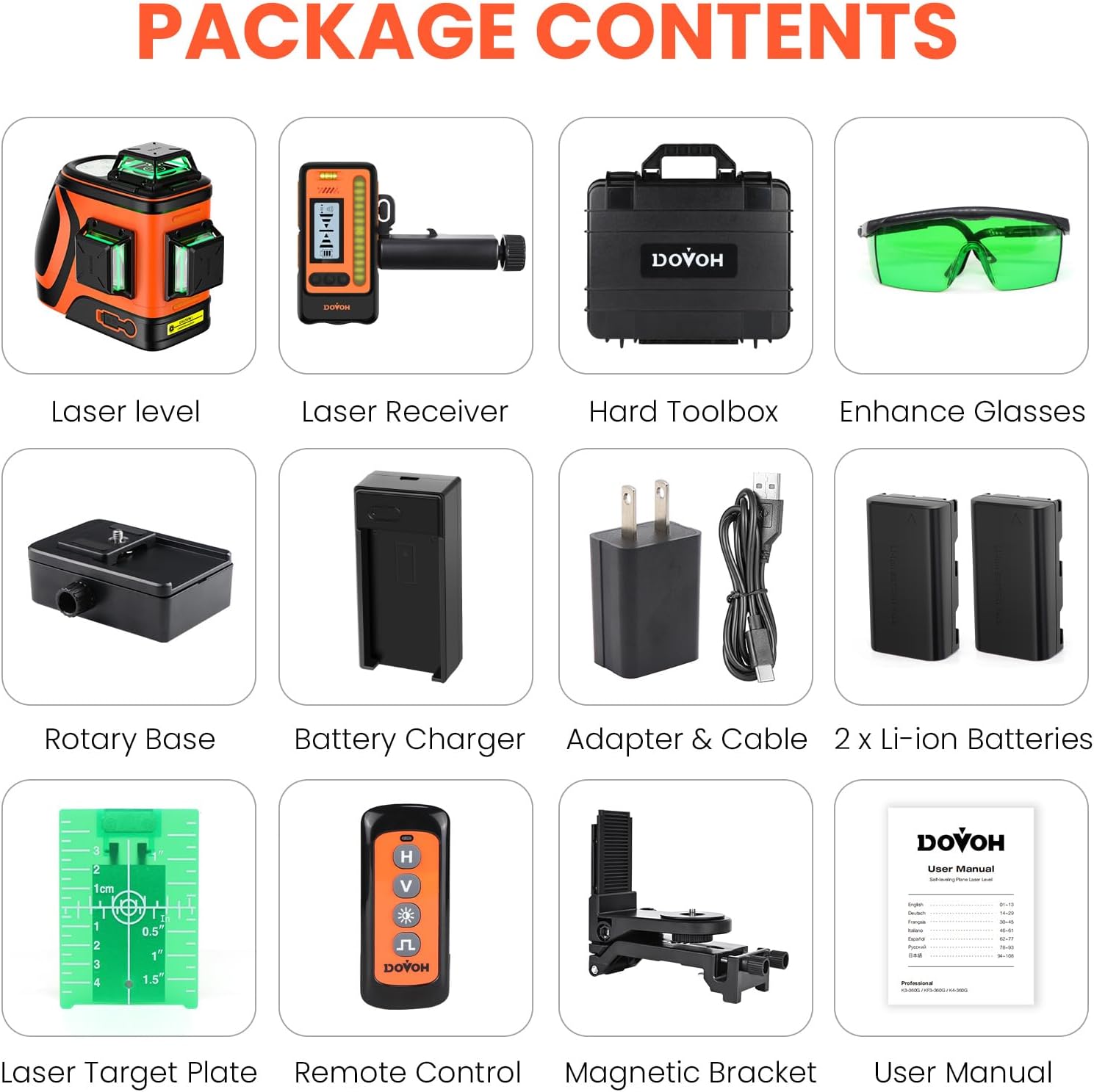 DOVOH Outdoor Laser Level