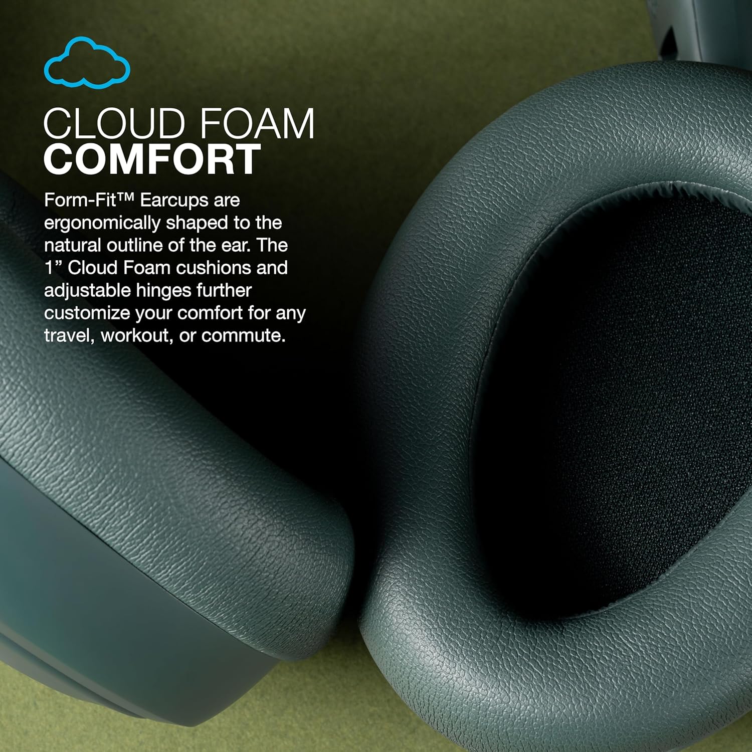 JLab JBuds Lux ANC Over Ear Headphones Bundle with JBuds Mini True Wireless Earbuds Active Noise Cancelling Bluetooth multipoint Sage