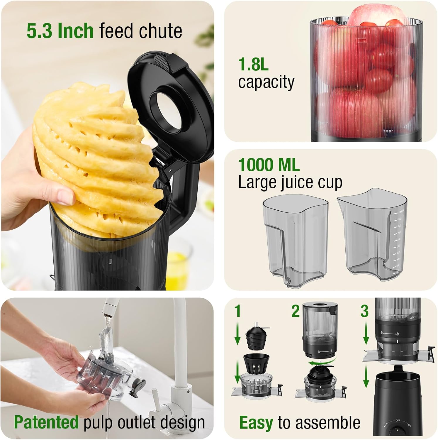 TUUMIIST Cold Press Juicer