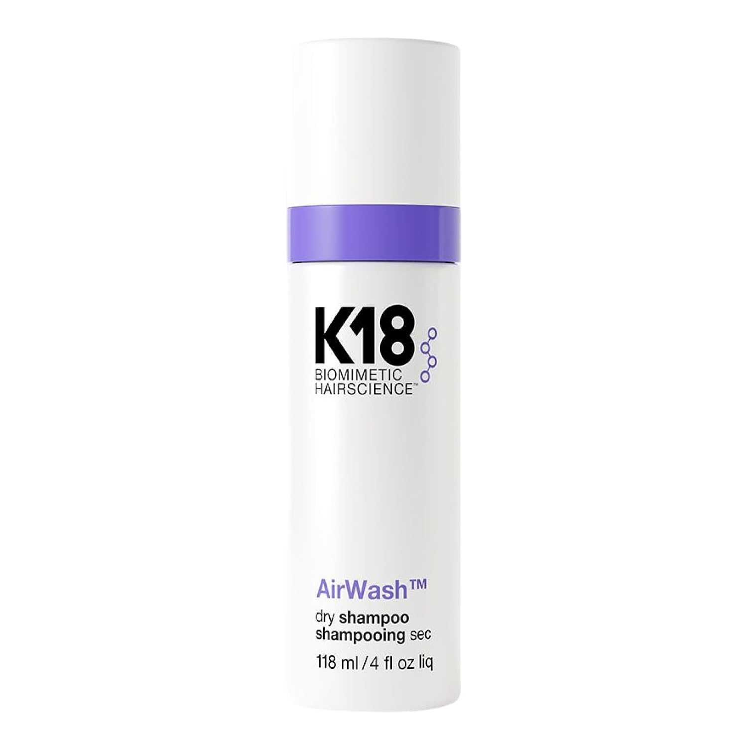 K18 AirWash Non Aerosol Dry Shampoo Spray, 4 Fl Oz