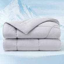Bedsure Cooling Comforter Cal King - Cooling Blankets for Hot Sleepers Lightweight Comforter for Summer with Dual-Sided Cool Tech Soft Breathable Cold Blanket for Sleeping Grey 102x96 Inches