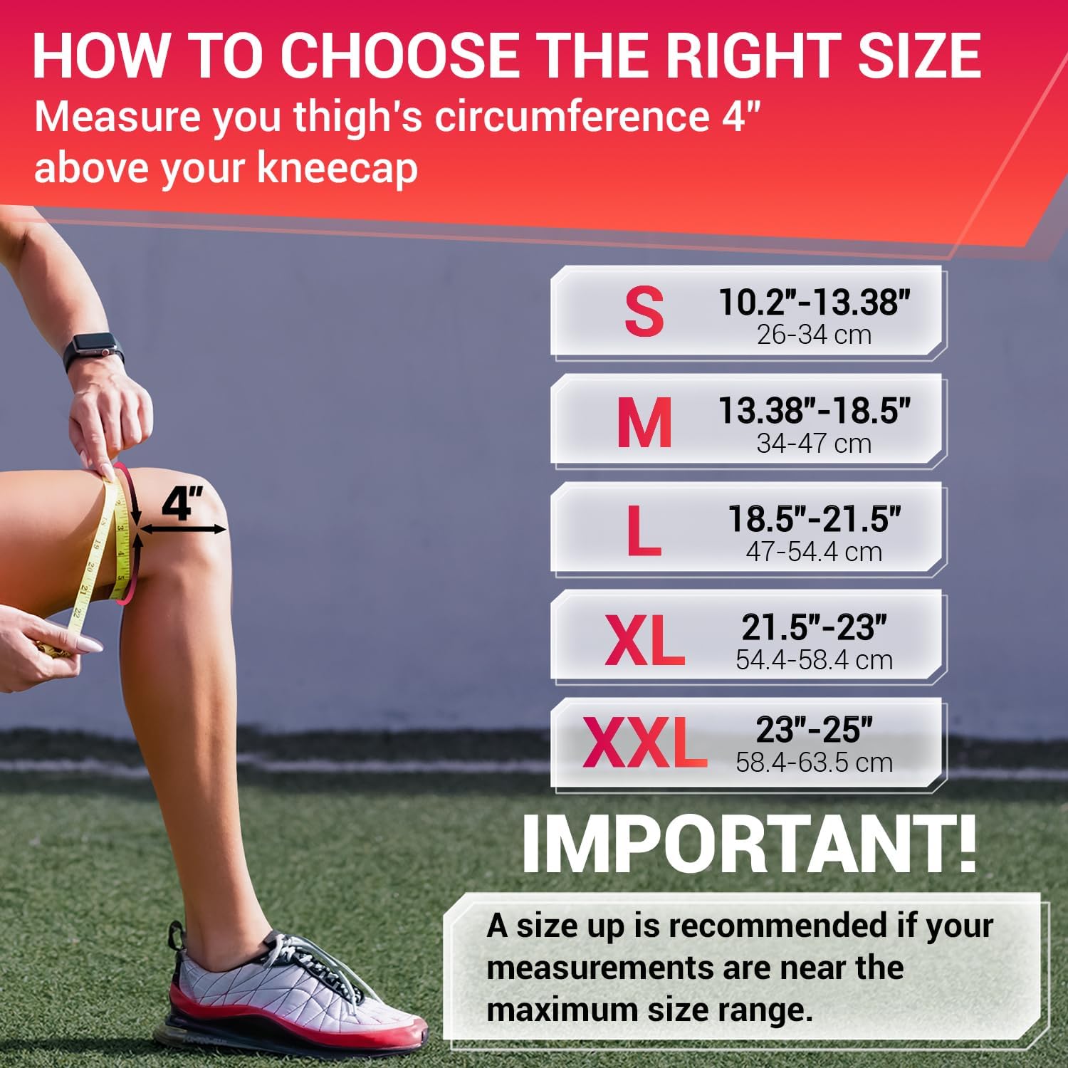 DR. BRACE ELITE Knee Brace with Side Stabilizers & Patella Gel Pads for Maximum Knee Pain Support and knee recovery for men and women-Please Check How To Size Video (Sunrise X-Large)