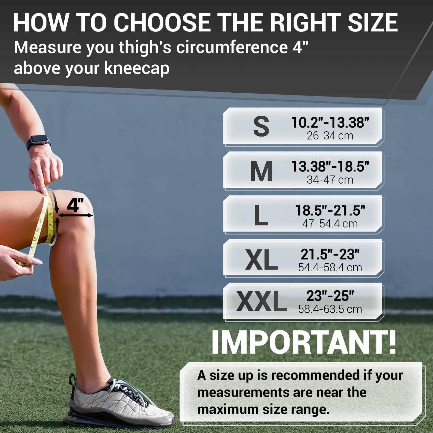 DR. BRACE ELITE Knee Brace with Side Stabilizers & Patella Gel Pads for Maximum Knee Pain Support and fast recovery for men and women-Please Check How To Size Video (XX-Large Mercury)