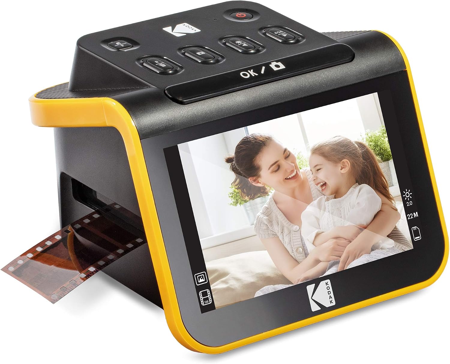 KODAK Slide N SCAN Film & Slide Scanner Digitizer with 5‚Äù LCD Screen, Quickly Convert Negatives & Slides to Digital 22MP JPEG Photos, Compatible with 135, 126 and 110 Film & Slides