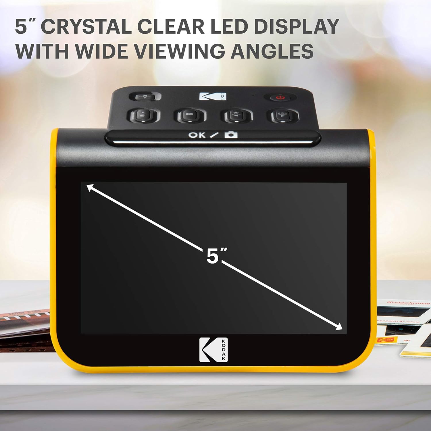 KODAK Slide N SCAN Film & Slide Scanner Digitizer with 5‚Äù LCD Screen, Quickly Convert Negatives & Slides to Digital 22MP JPEG Photos, Compatible with 135, 126 and 110 Film & Slides