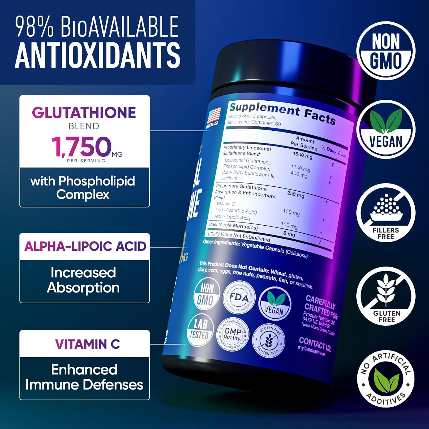 Liposomal Glutathione Supplement 1000MG