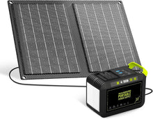 MARBERO 88.8Wh Solar Generator with 21W Solar Panel Included Portable Power Station 80W 110V 120W Max for Camping Outdoor Hiking Fishing Emergency