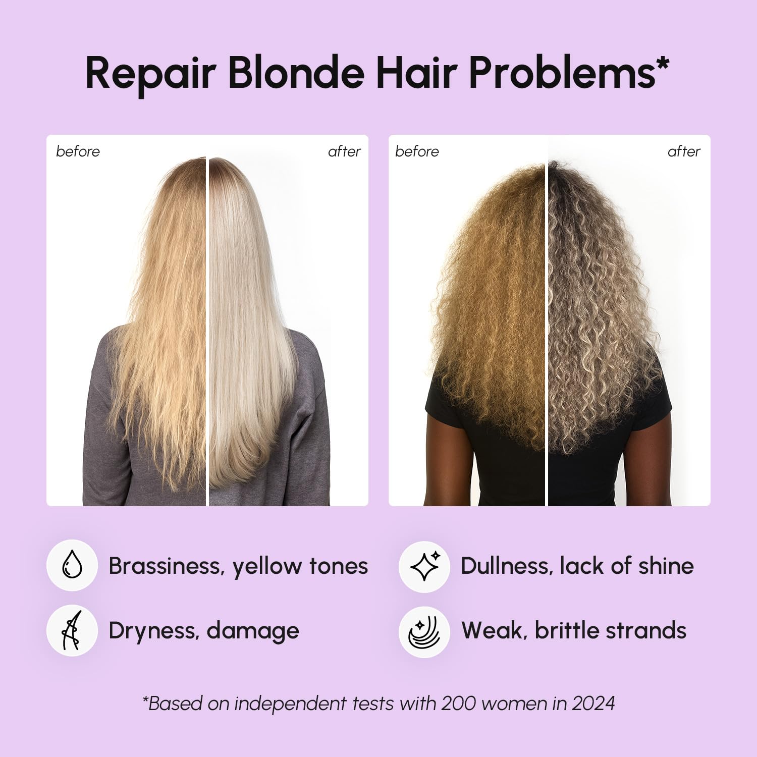 MAREE Deep Conditioning Hair Mask for Damaged Hair Treatment ‚Äì Keratin Hair Care for Hydrating Growth Repair Moisturizing ‚Äì Dry Curly Color Refreshing ‚Äì 10 Fl Oz Purple