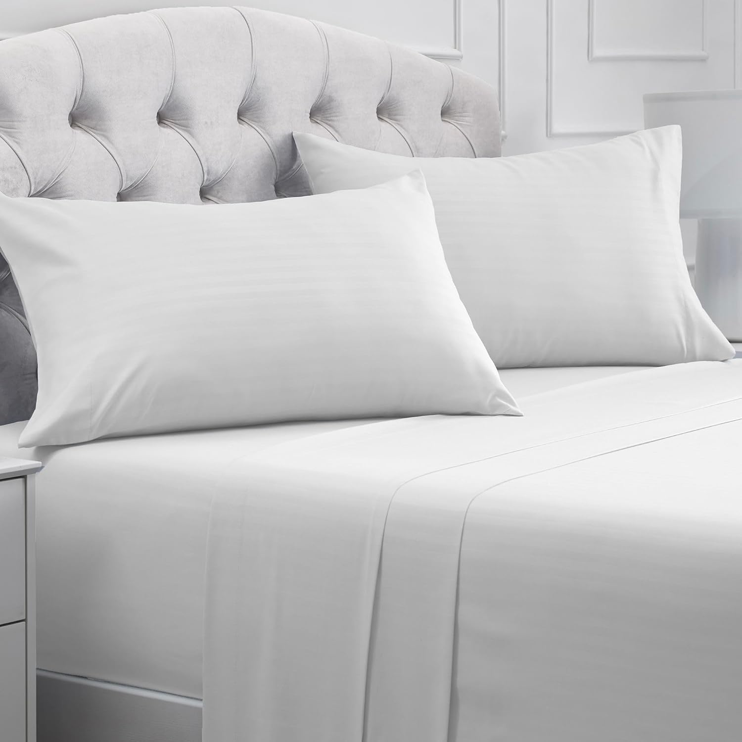 Mellanni Full Sheets Set - 4 PC Iconic Collection Bedding - Hotel Luxury Extra Soft Cooling Bed Sheets