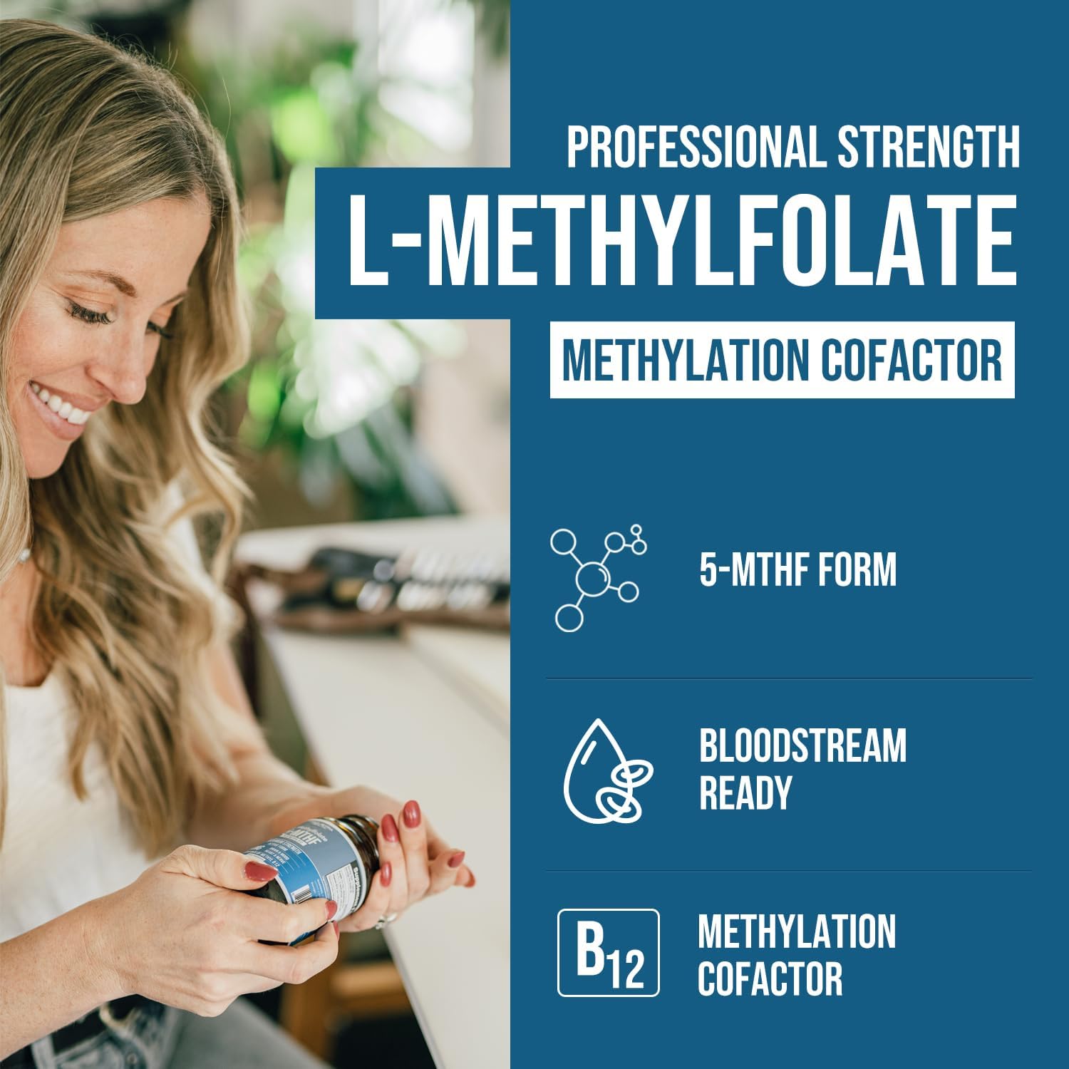 L Methyl Folate 15mg Plus Methyl B12 Cofactor