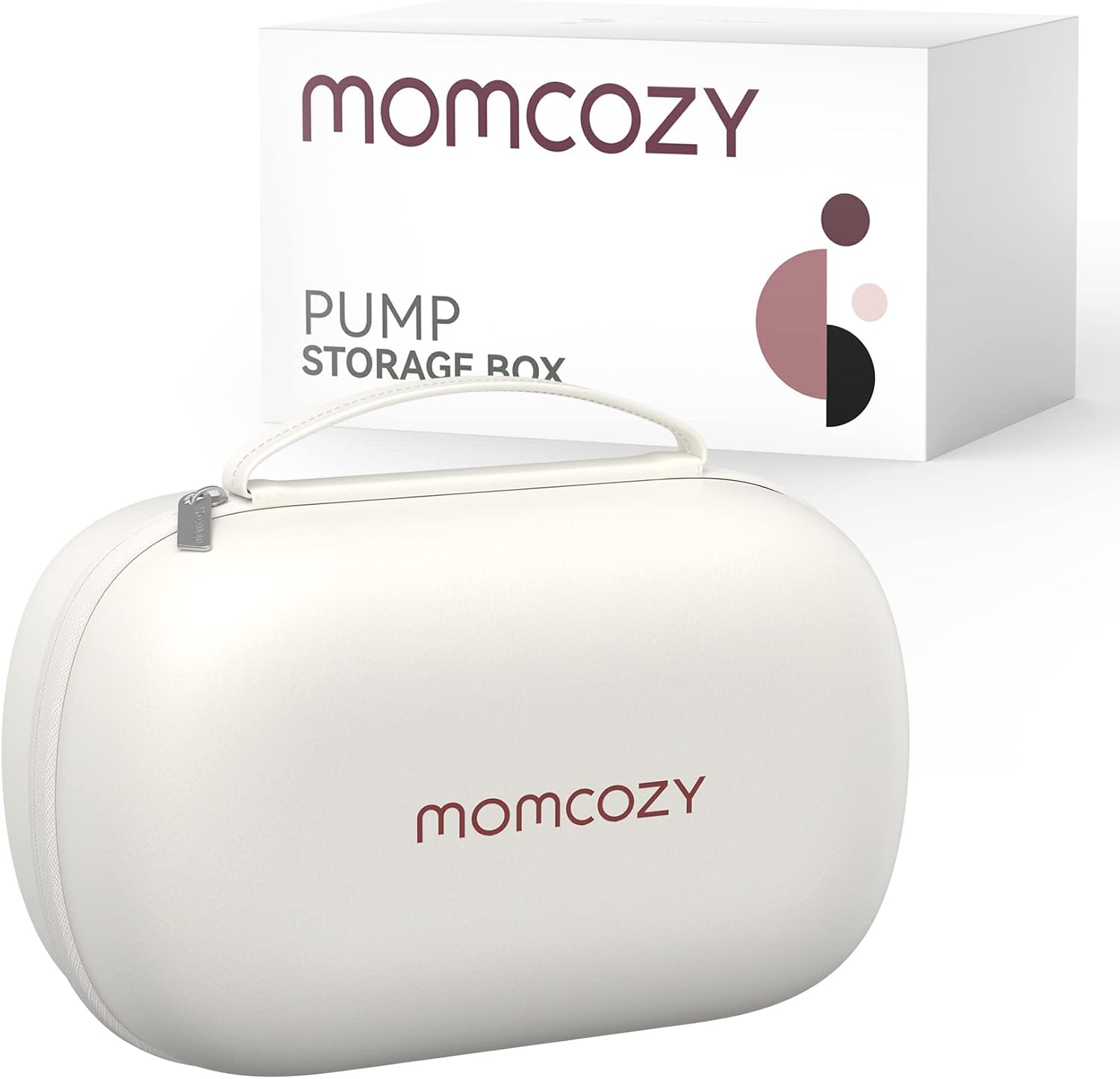 Momcozy Breast Pump Storage Bag Hard Shell Case with Removable Tray Watertight Breast Pump Storage Bag for Pumping Bag Diaper Bag or HandbagÔºàHolds 2 PumpsÔºâ