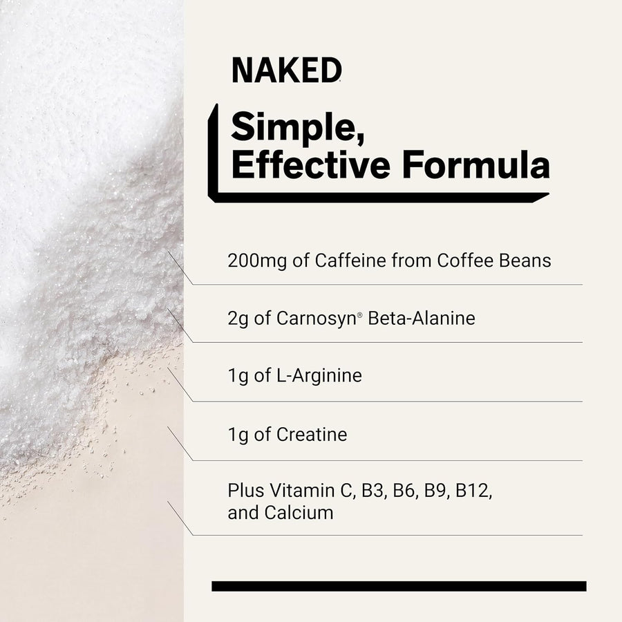 NAKED Energy - Pure Pre Workout Powder for Men and Women