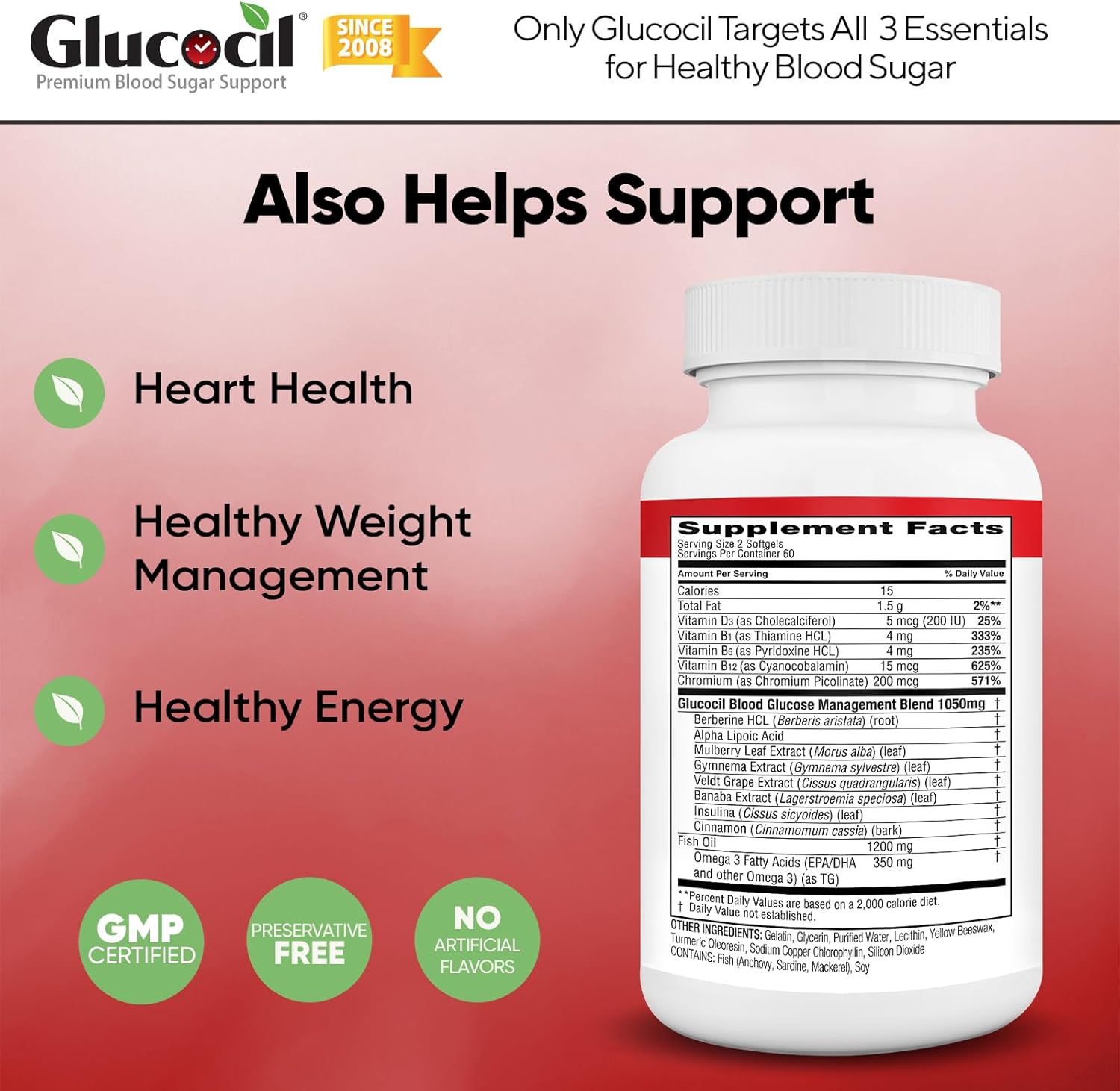 Neuliven Health Inc Glucocil Softgels
