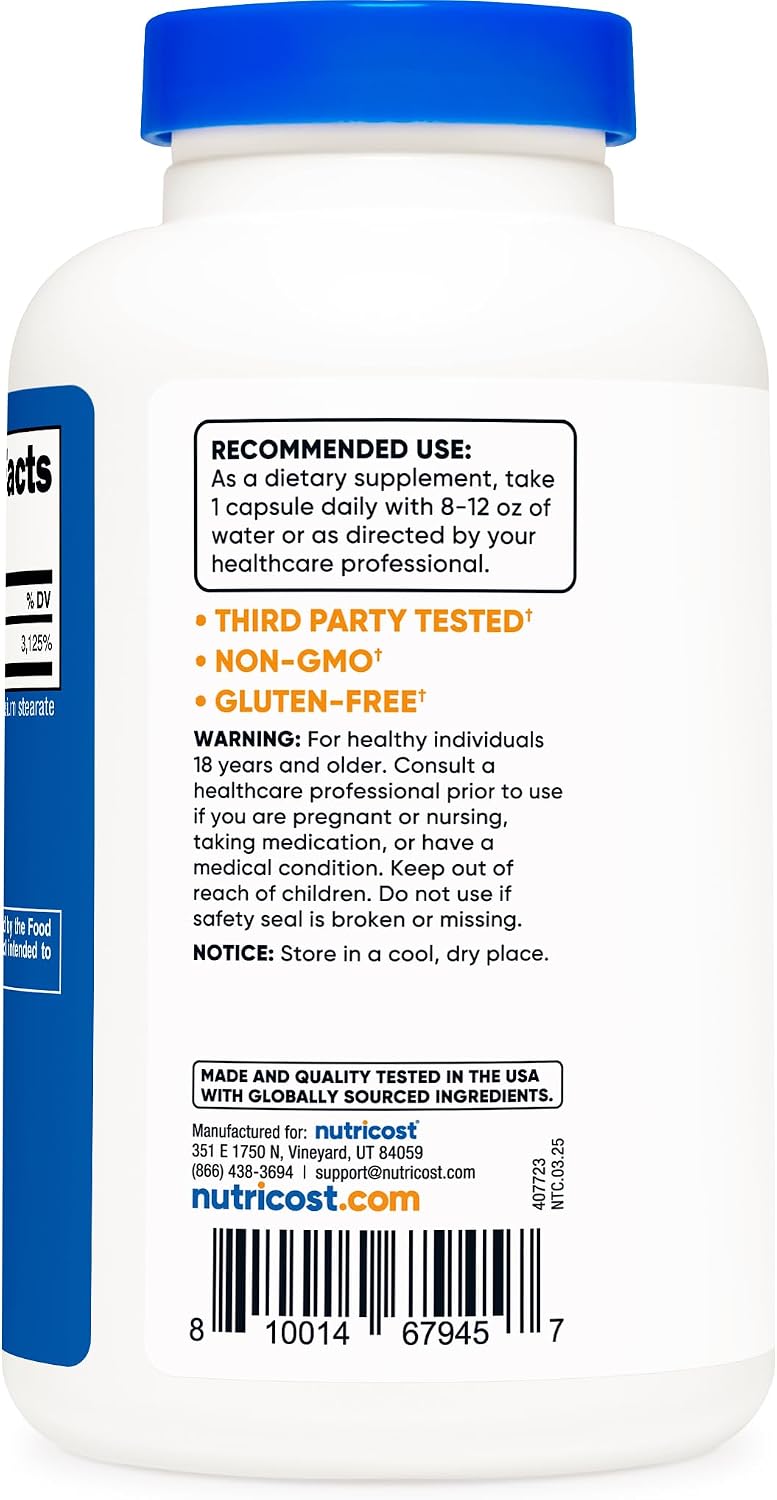 Nutricost Niacinamide (Vitamin B3) 500mg 240 Capsules (3 Bottles)