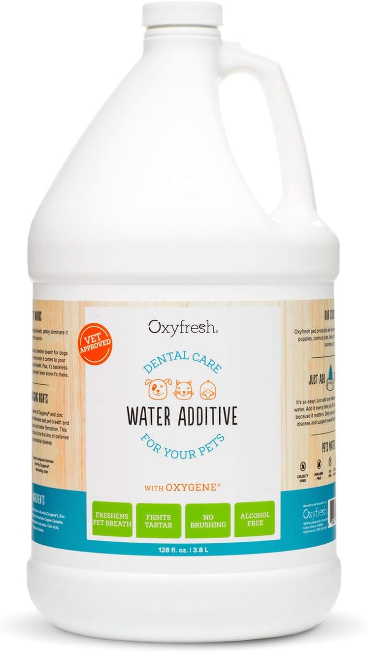 Oxyfresh Premium Pet Dental Care Solution Pet Water Additive ‚Äì No Brushing