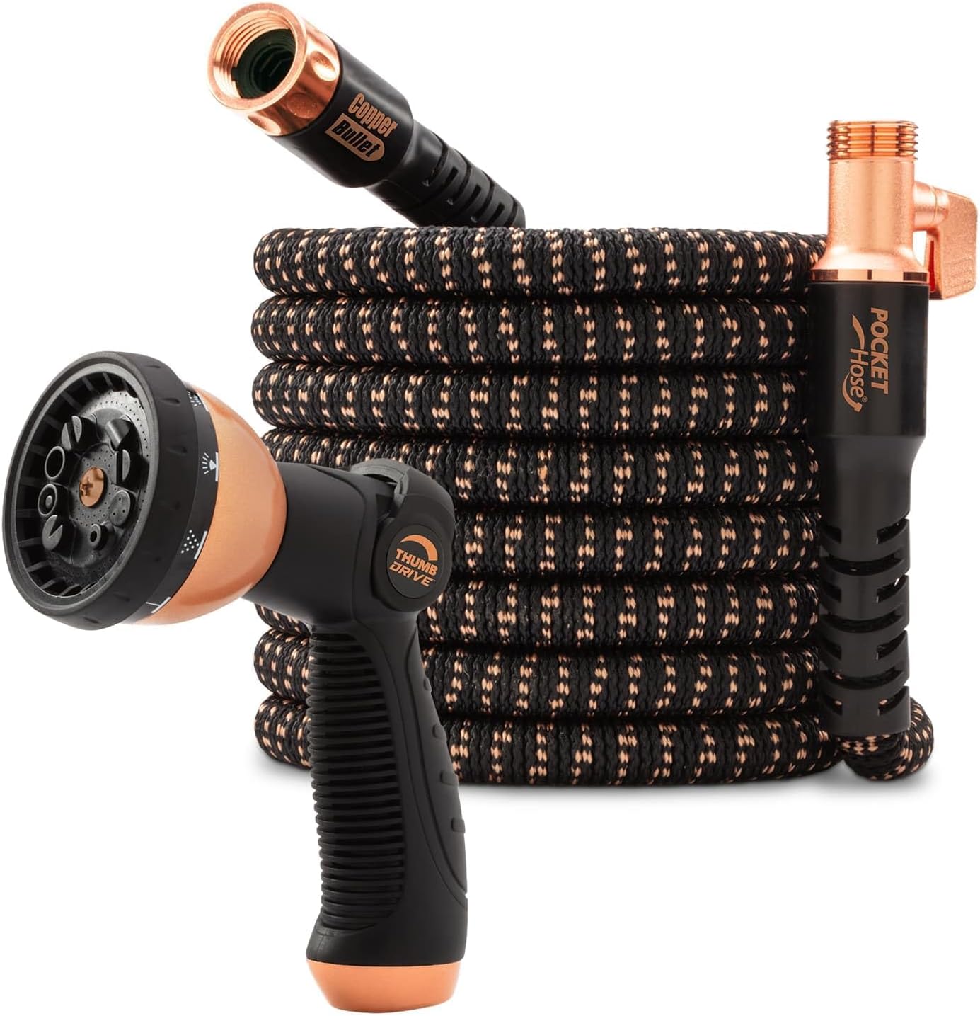Pocket Hose 75 FT Copper Bullet