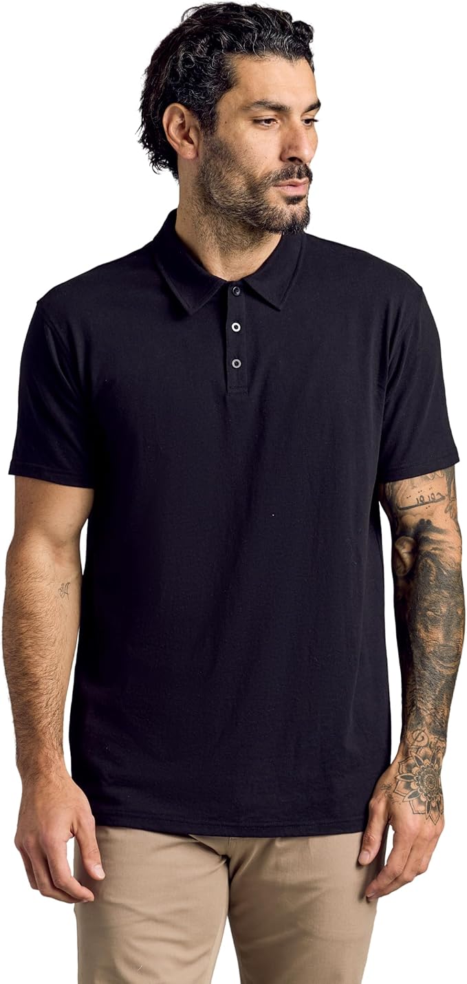 True Classic Novelty Polo Shirts for Men – Mens Polo Shirts Short Sleeve Cotton, Dry Fit Golf Shirt for Men