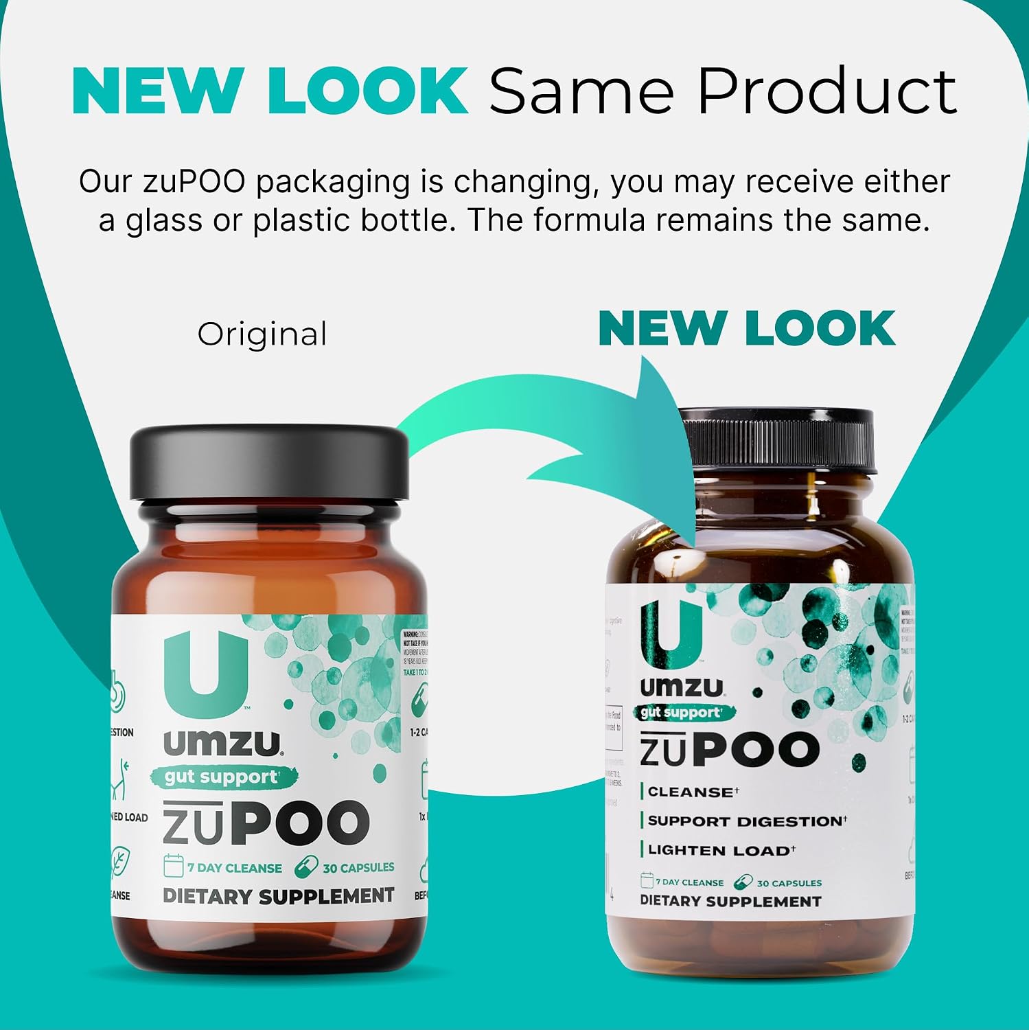 UMZU zuPOO Colon Cleanse Capsules, 30 Capsules