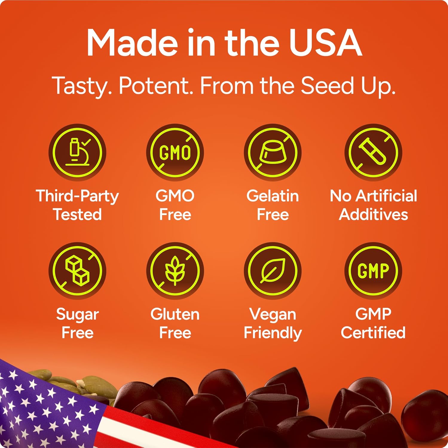 Sugar-Free Pumpkin Seed Oil Gummies (4 000mg/serving) Pumpkin Seed Oil for Hair Growth Youthful Skin Prostate Health Immune & Urinary Tract Support-Natural Source of Essential Fatty Acids-60 Chews