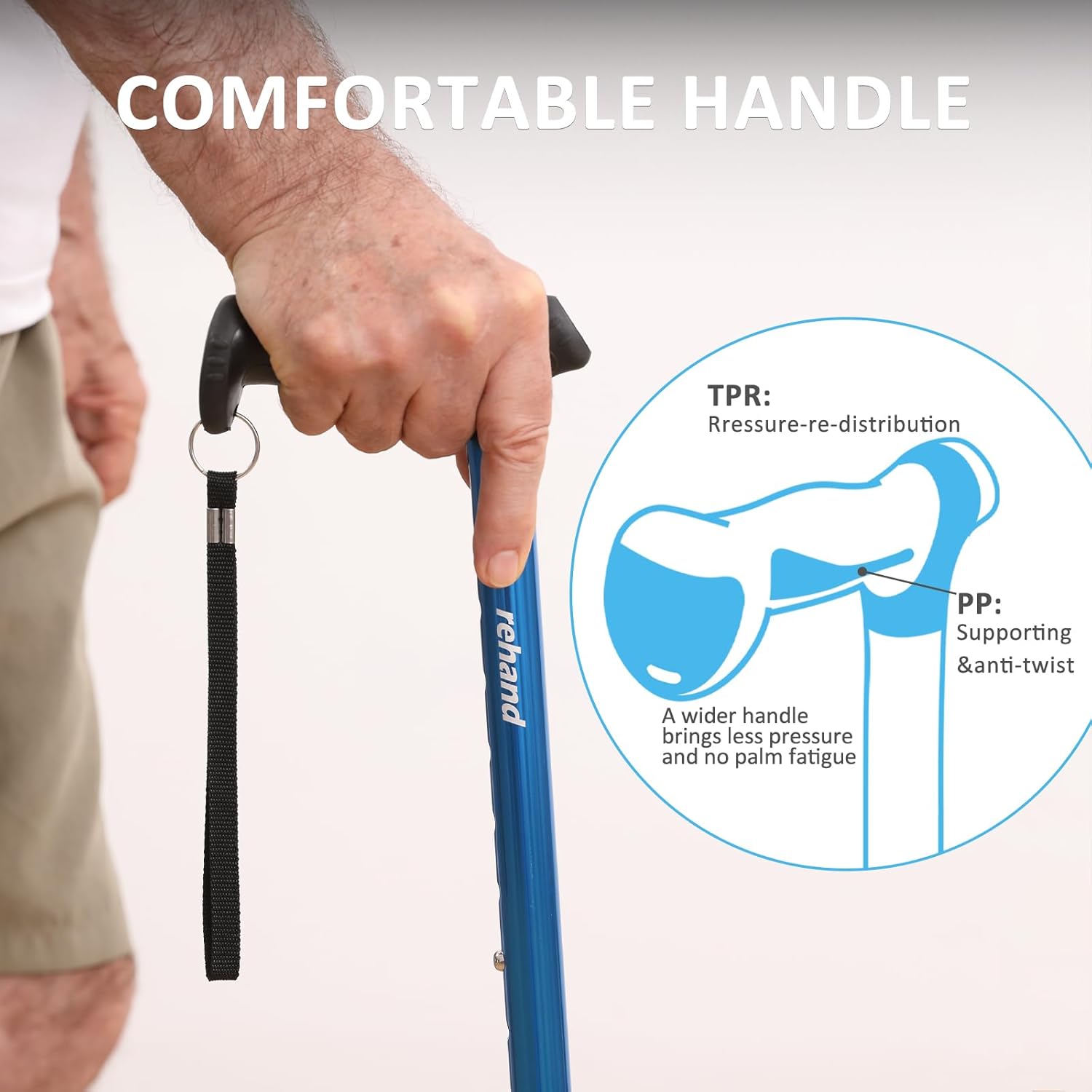 REHAND Walking Cane for Men & Women